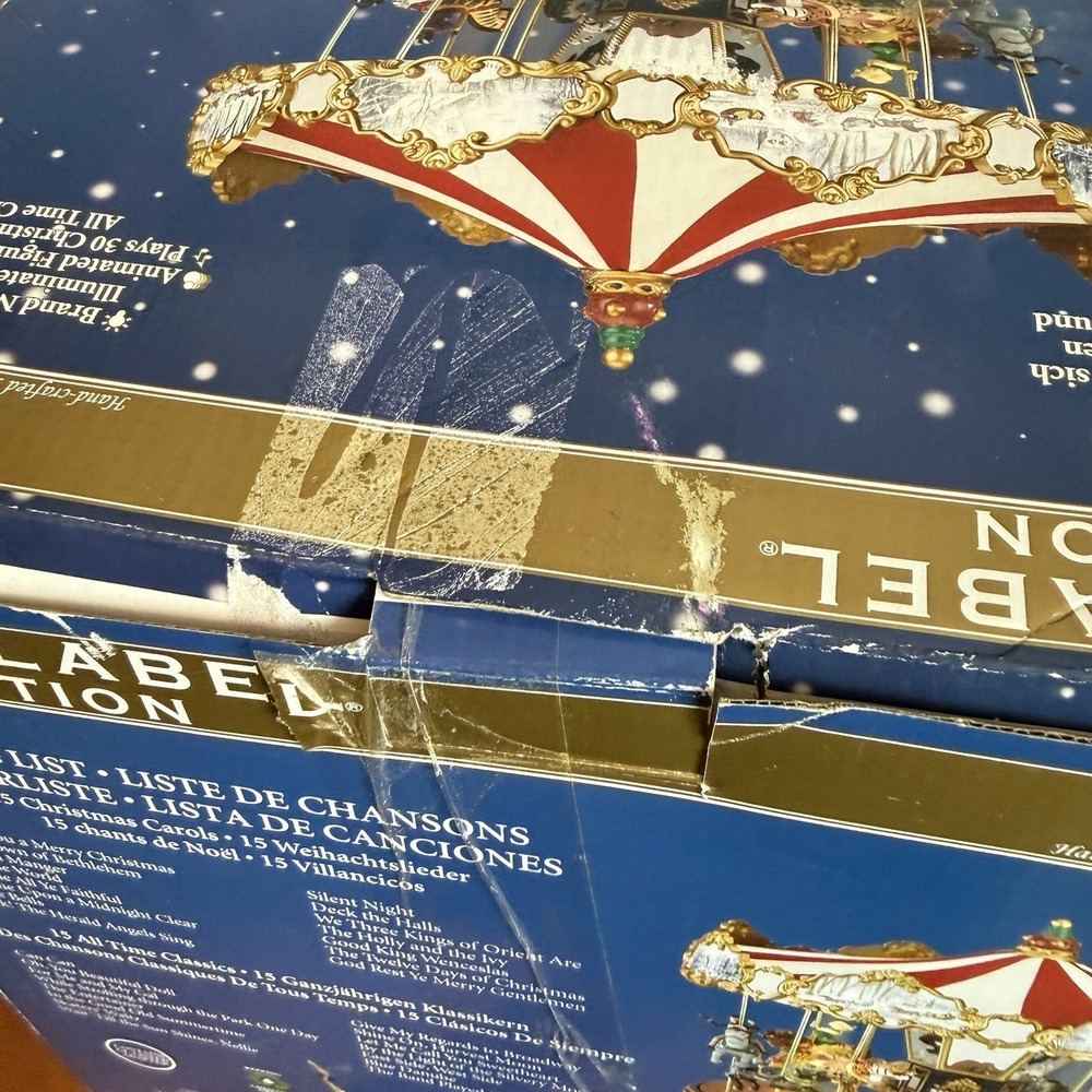 Mr. Christmas Gold Label The Carousel Animated Musical 30 Songs Box F/W - Picture 10 of 11